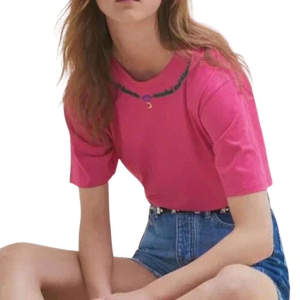 Maje rose short sleeve tee